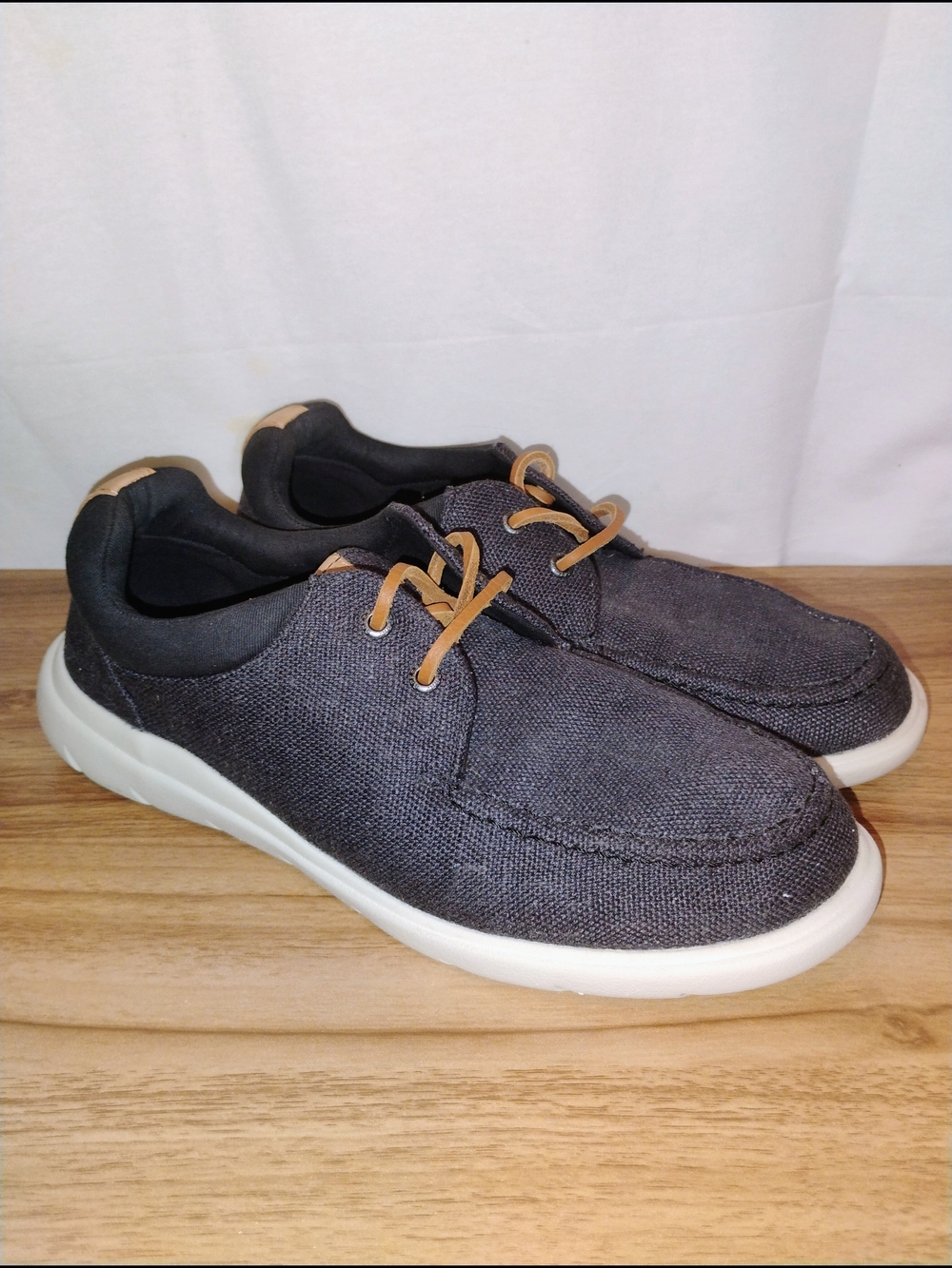 Sperry Top-Sider Men’s Size 10.0 Classic 2-Eye Boat Shoes Navy Blue Leather Lace